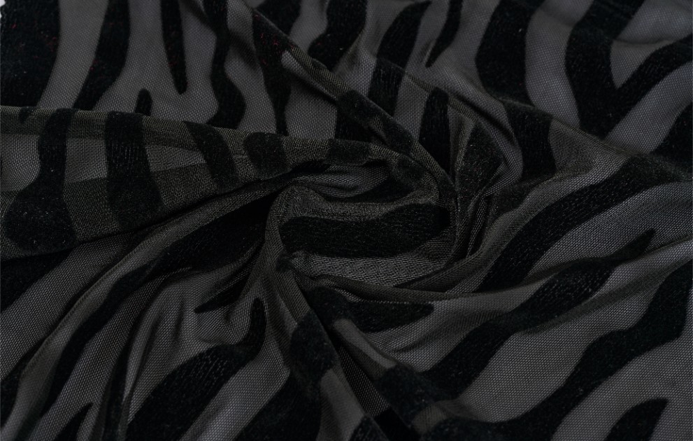 Molded Lyc Flock Tulle